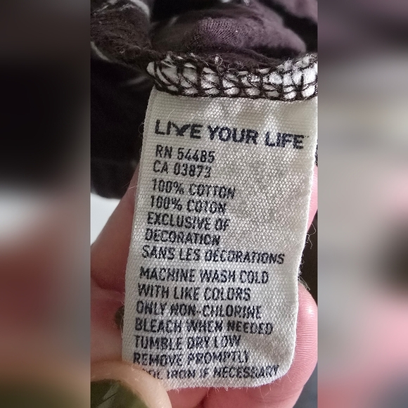 American Eagle Outfitters Gray Long Sleeve Striped Tee - Picture 8 of 11